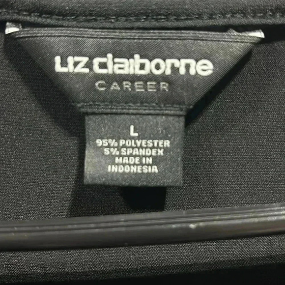 Liz Claiborne Career cap sleeve,round neck/V-neck tie, tank/shell top - Picture 10 of 11